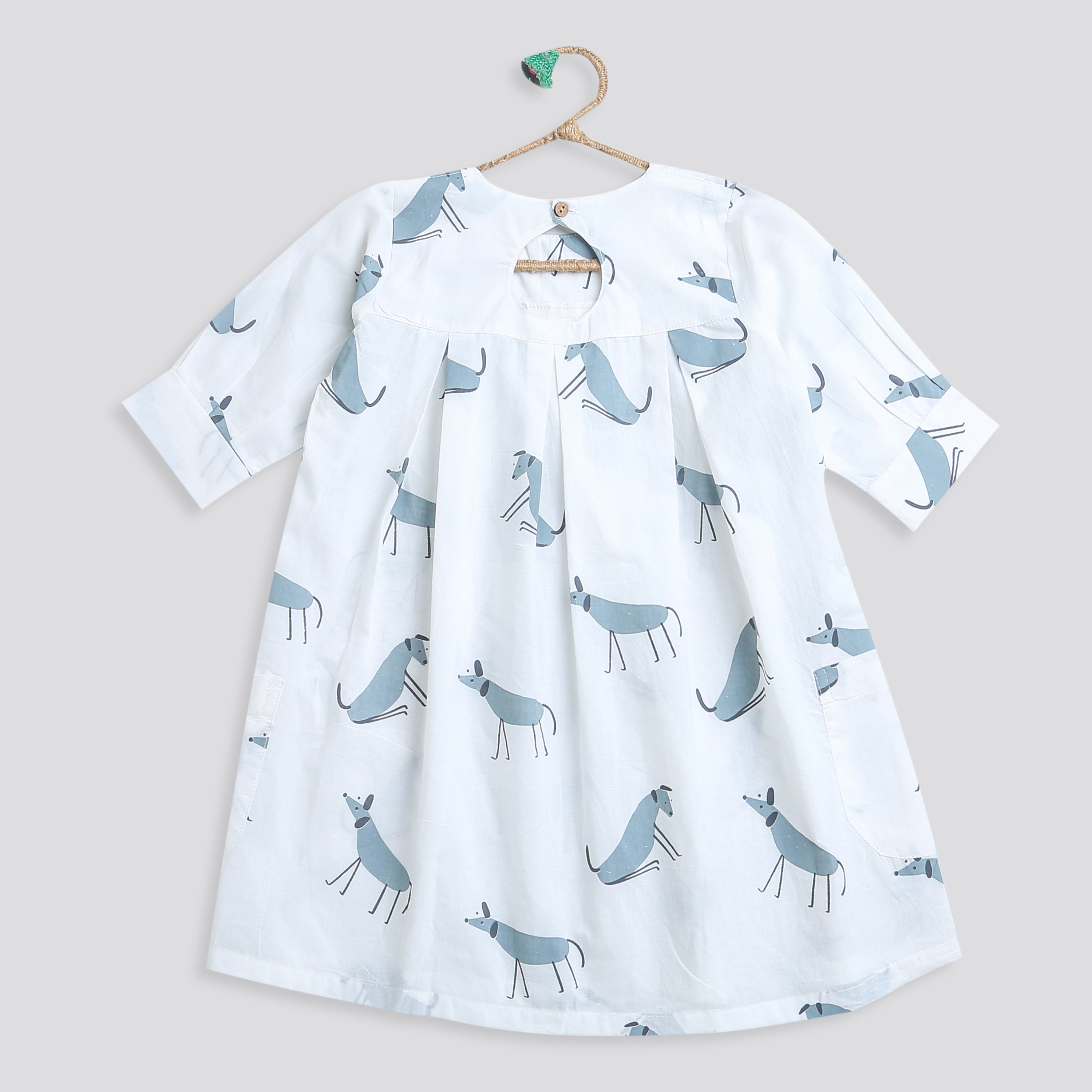 ‘A Mute of Dogs ’ Dress with pockets