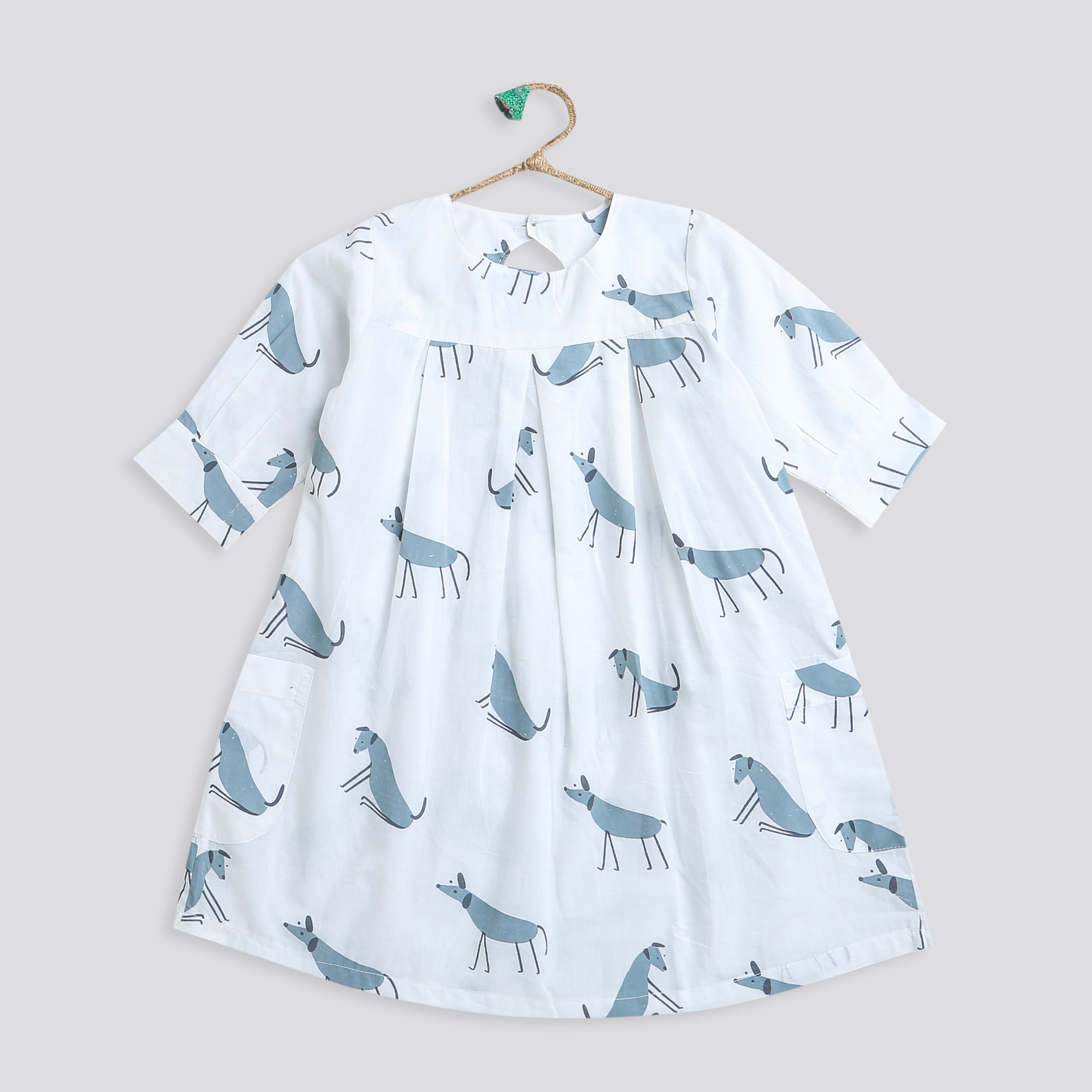 ‘A Mute of Dogs ’ Dress with pockets