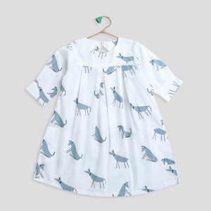 ‘A Mute of Dogs ’ Dress with pockets