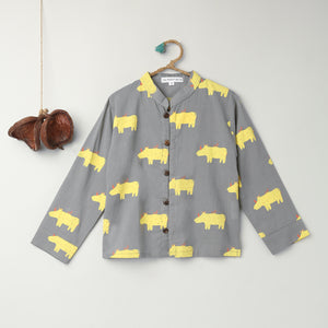 ' A Crash of Rhinoceros' Casual Kurta