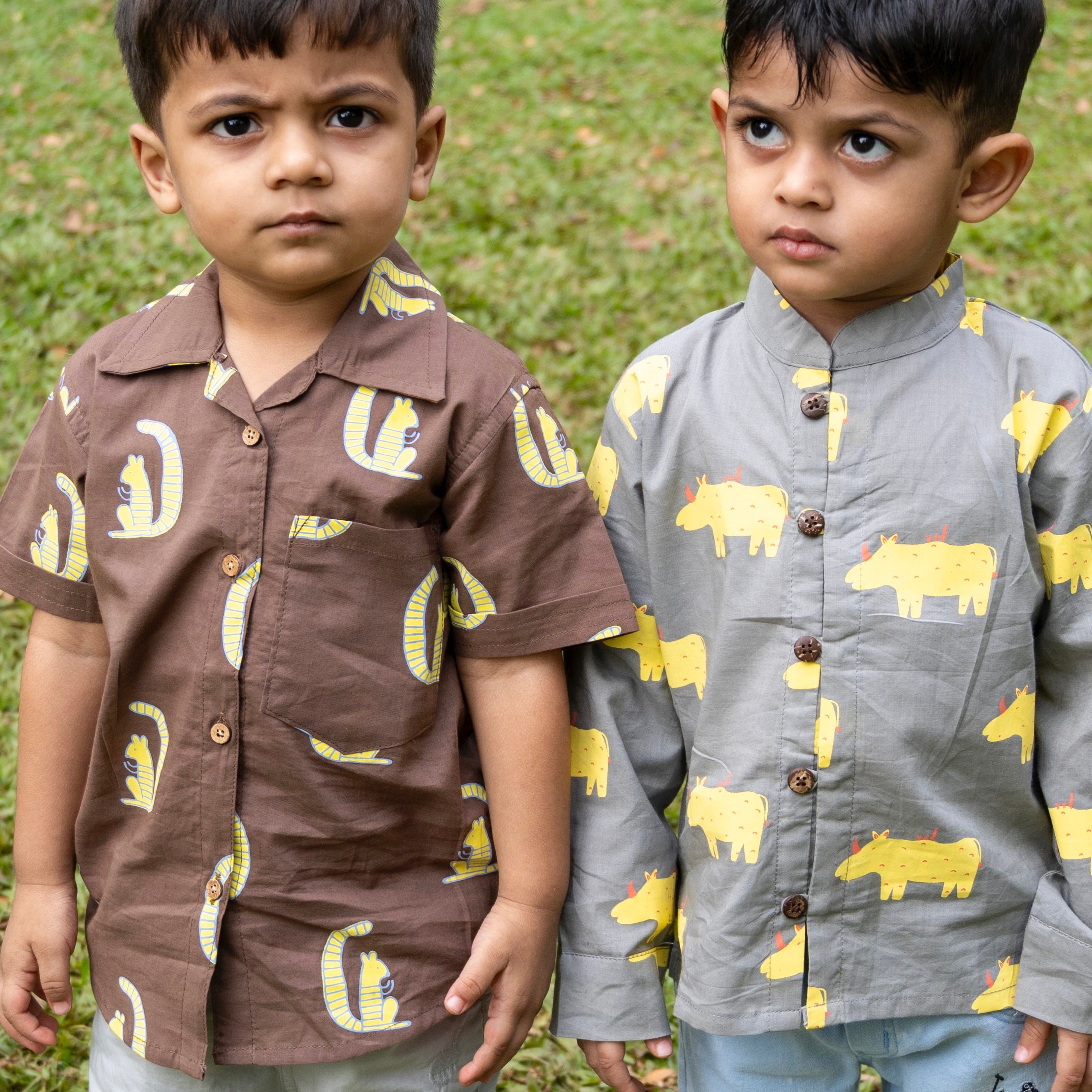 ' A Crash of Rhinoceros' Casual Kurta