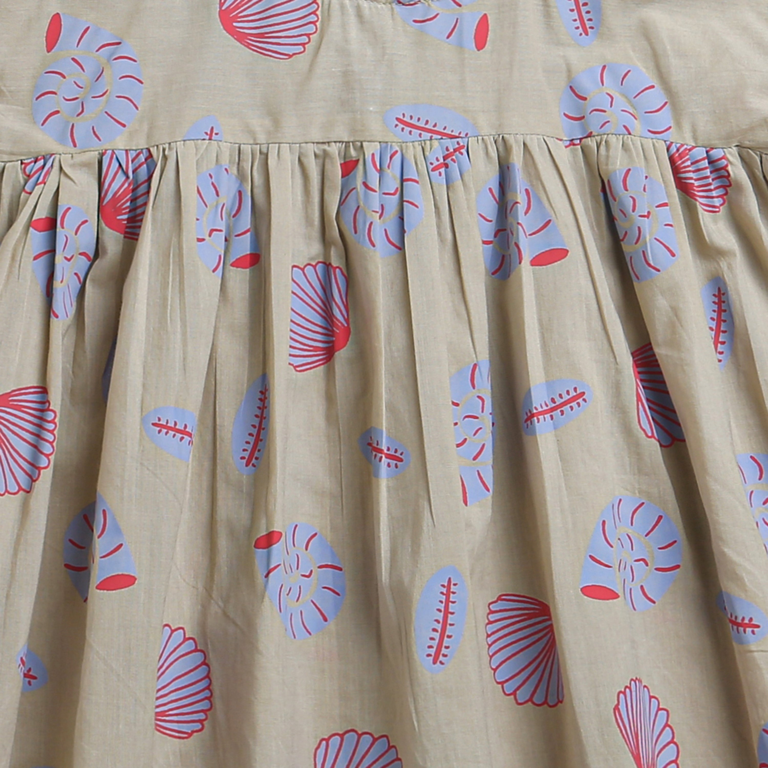 'A Midden of Shells' Beige Dress