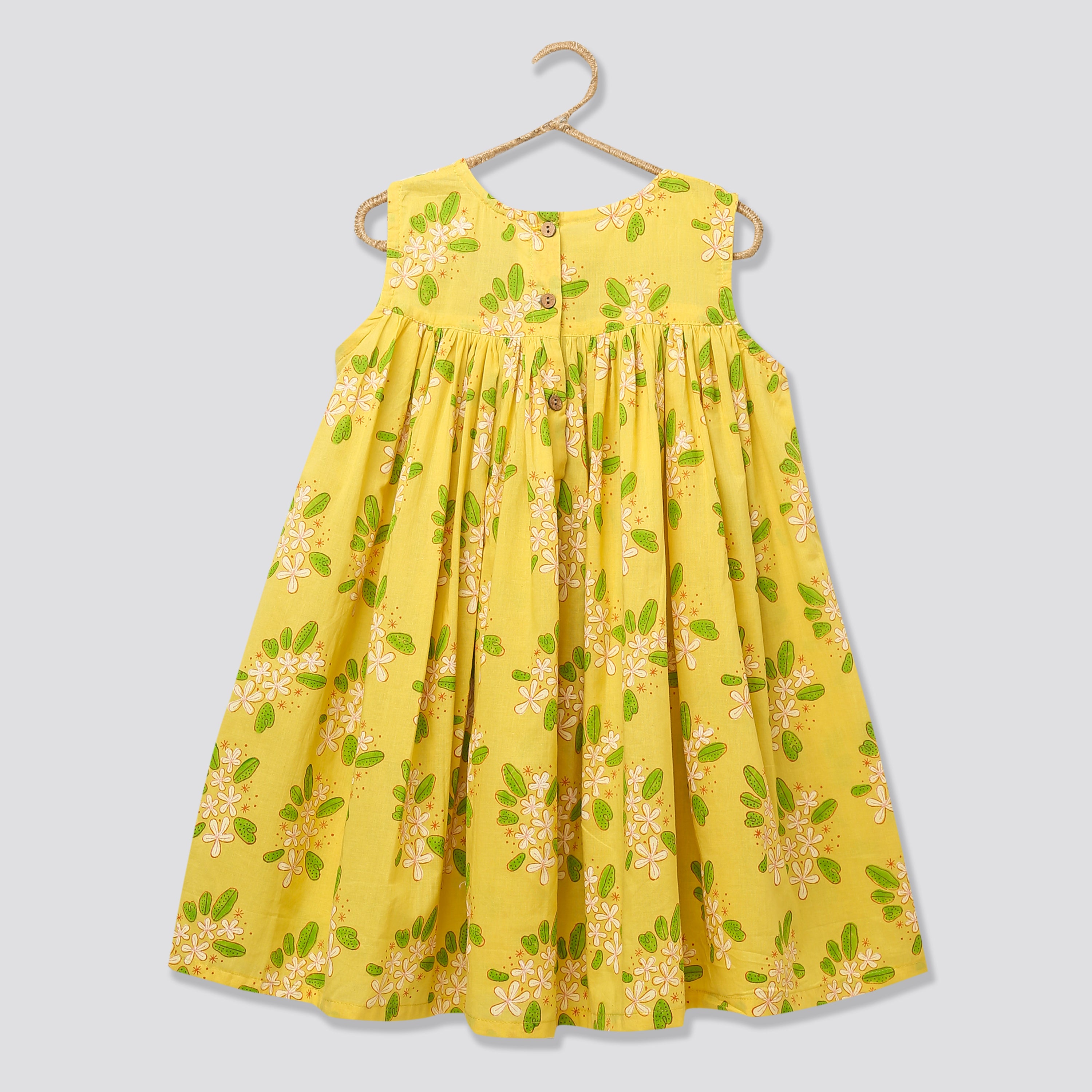 'A Bunch of Frangipani' - Flared Dress