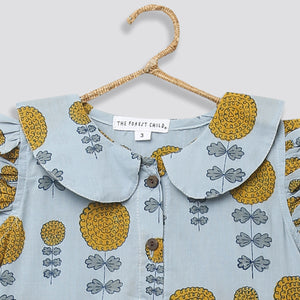 'A Garden of Marigold' - Collar Dress