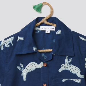 ' A Down of Hares’ Indigo Shirt