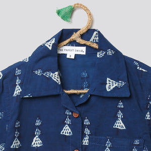 ' A Forest of Trees’ Indigo Shirt