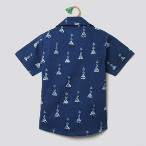 ' A Forest of Trees’ Indigo Shirt