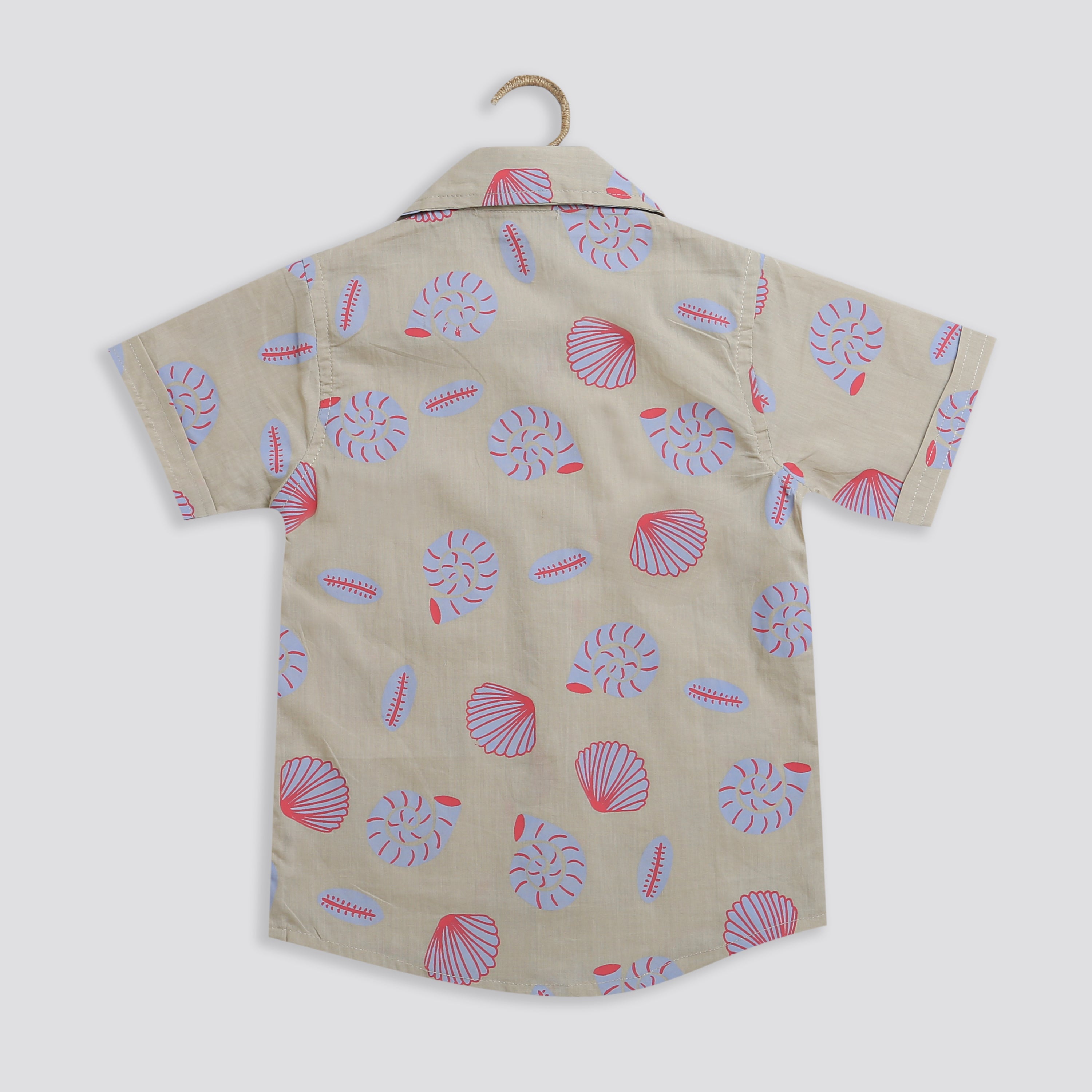 'A Midden of Shells' Beige Shirt