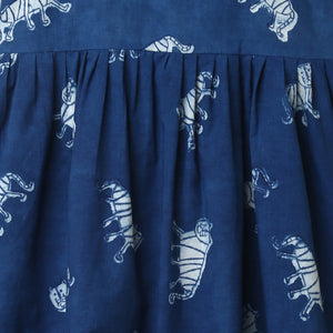 'An Ambush of Tigers' Indigo String Dress