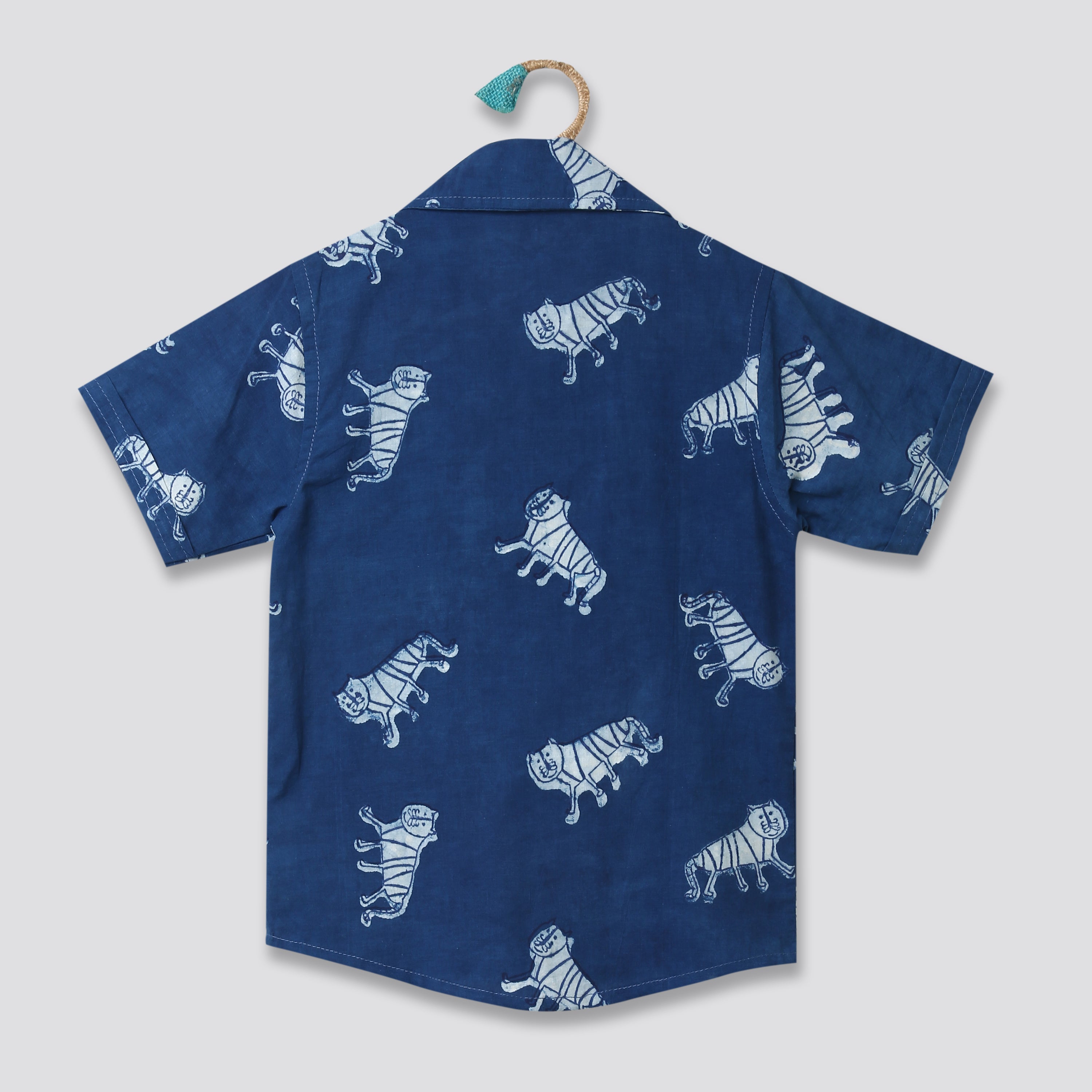 ‘An Ambush of Tigers’ Indigo Shirt