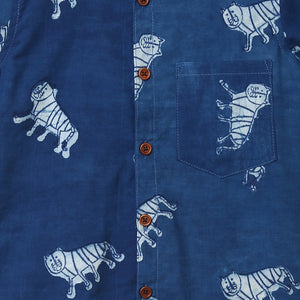 ‘An Ambush of Tigers’ Indigo Shirt