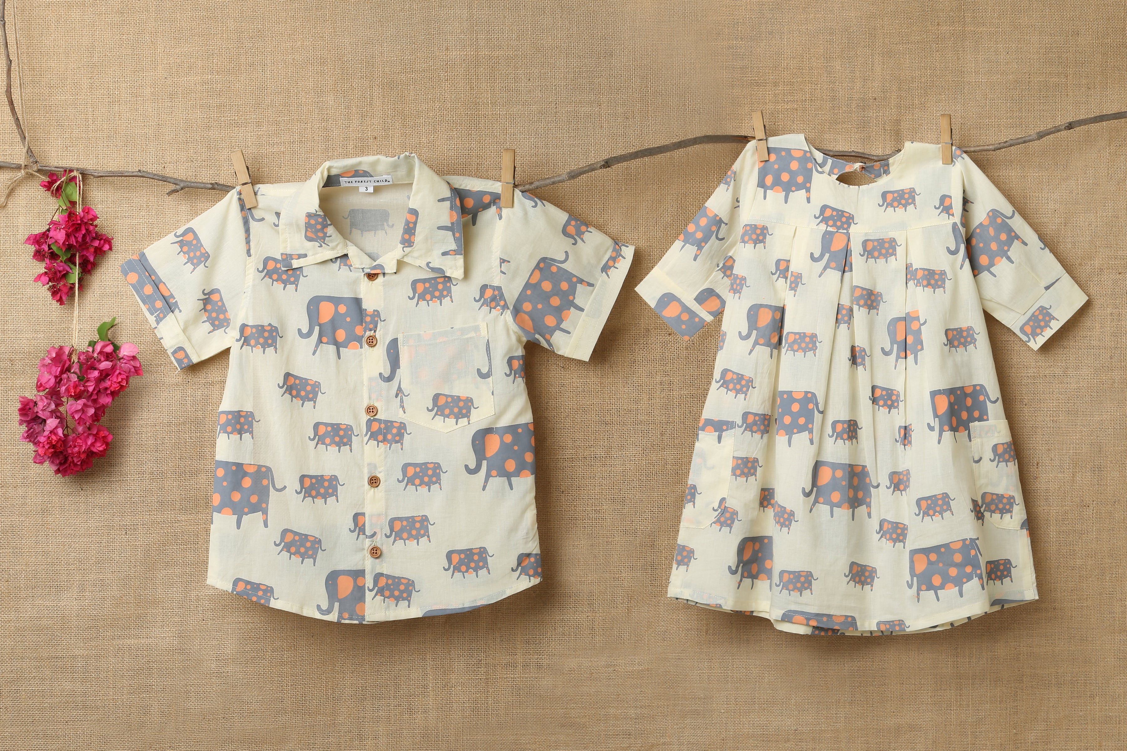 ‘A Parade of Elephants’ Dress with pockets