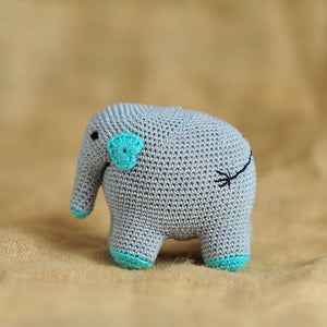 'Rana-the Elephant' Handcrafted Playmate in Sea Green