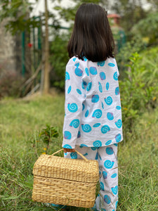 'A Midden of Shells' Kurta Pyjama Set