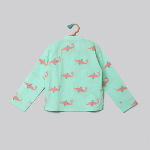 'A Pod of Dolphins' Casual Kurta