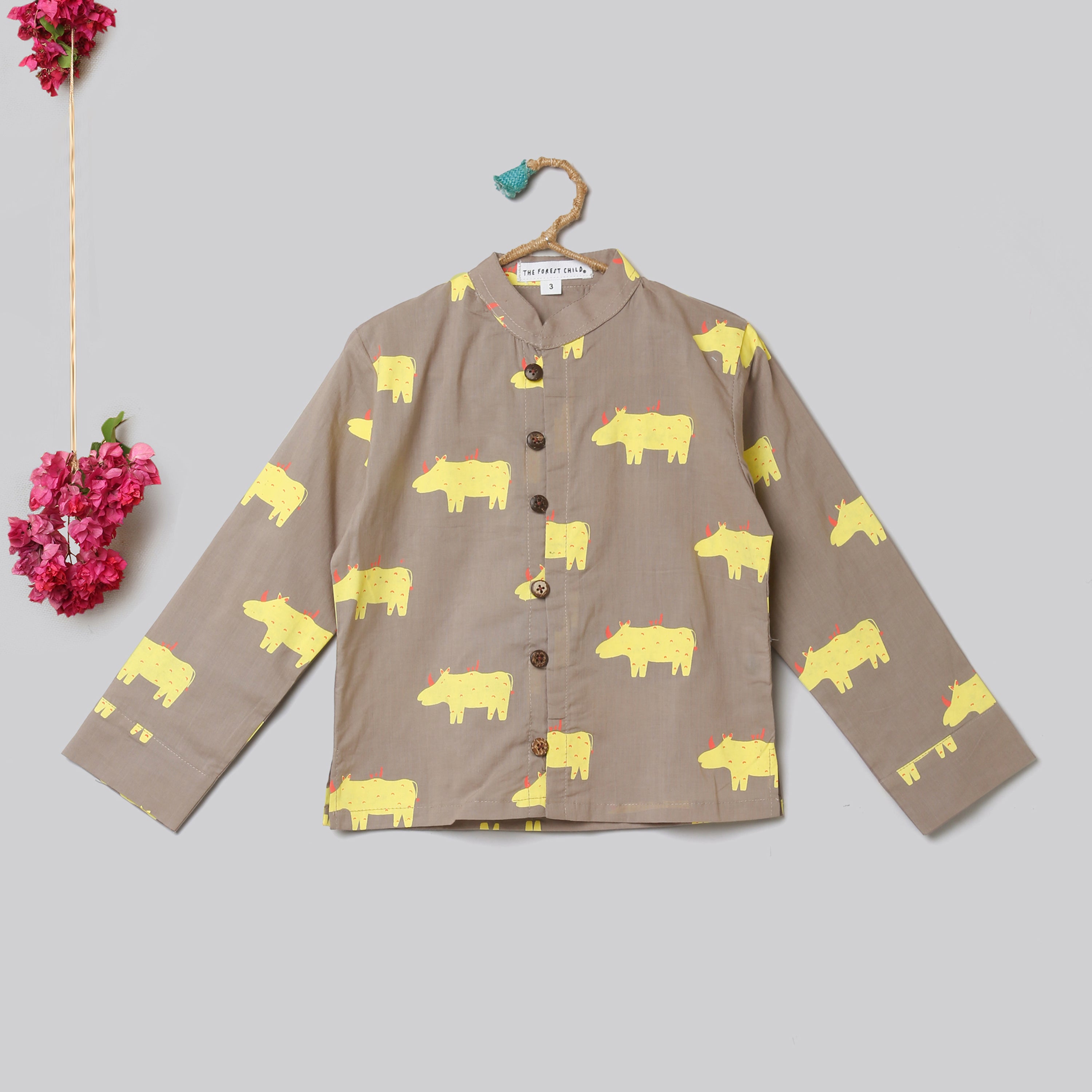 ' A Crash of Rhinoceros' Casual Kurta