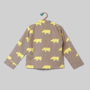 ' A Crash of Rhinoceros' Casual Kurta