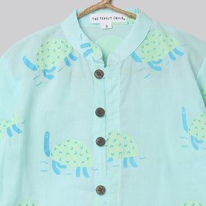 'A Bale of Turtles' Casual Kurta