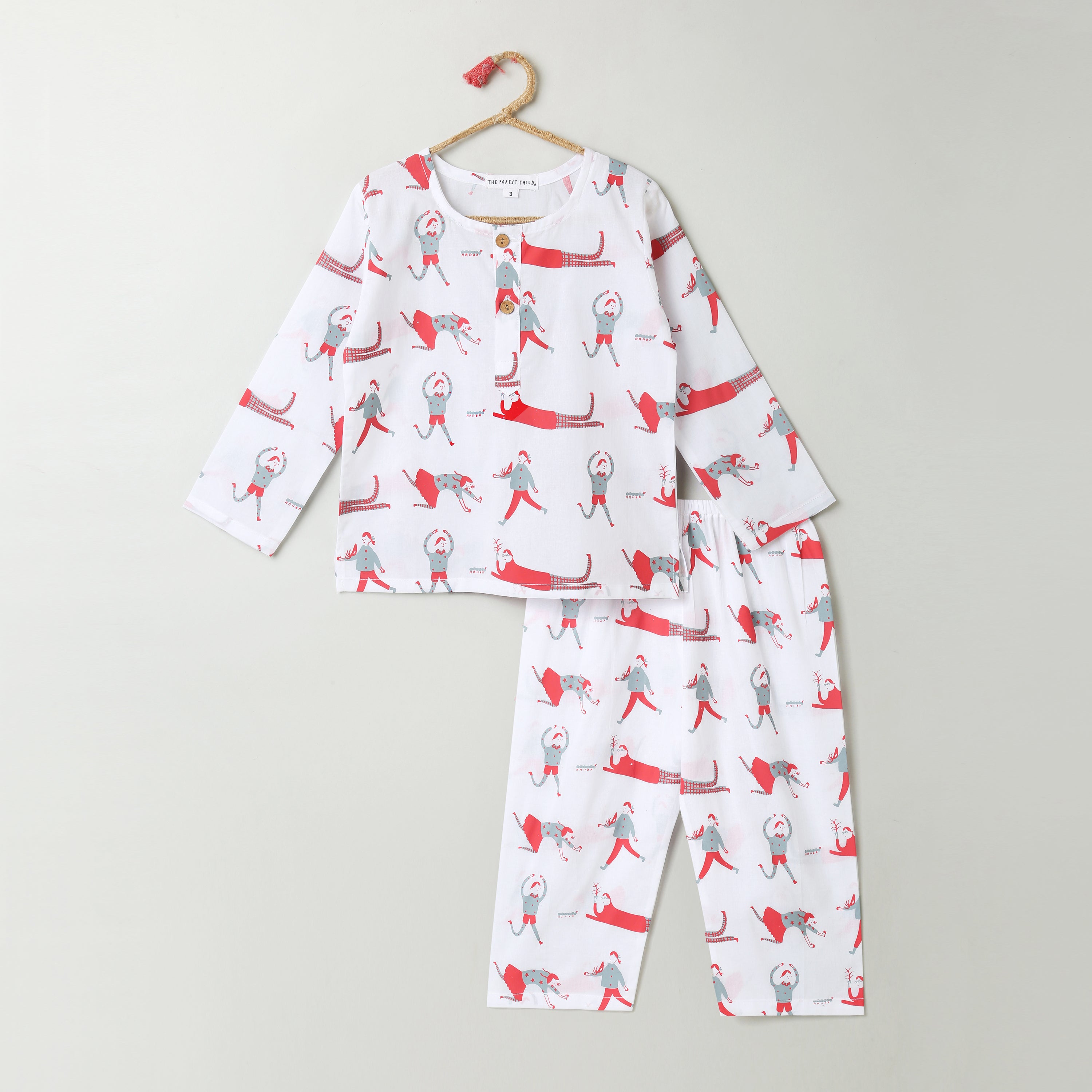 'Children of the Forest' Kurta Pyjama Set- Colour Option 2