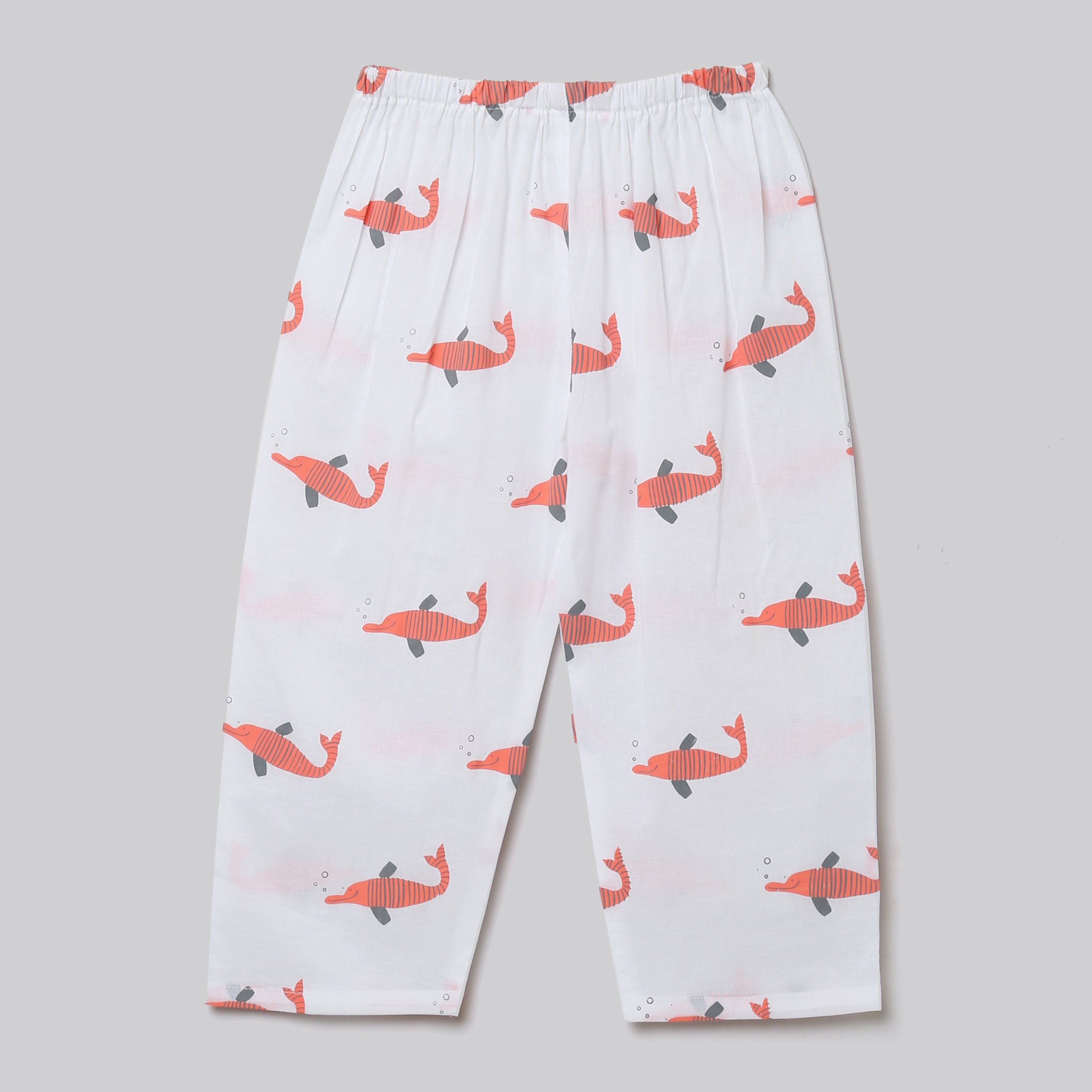 ' A Pod of Dolphins'  Kurta Pyjama Set