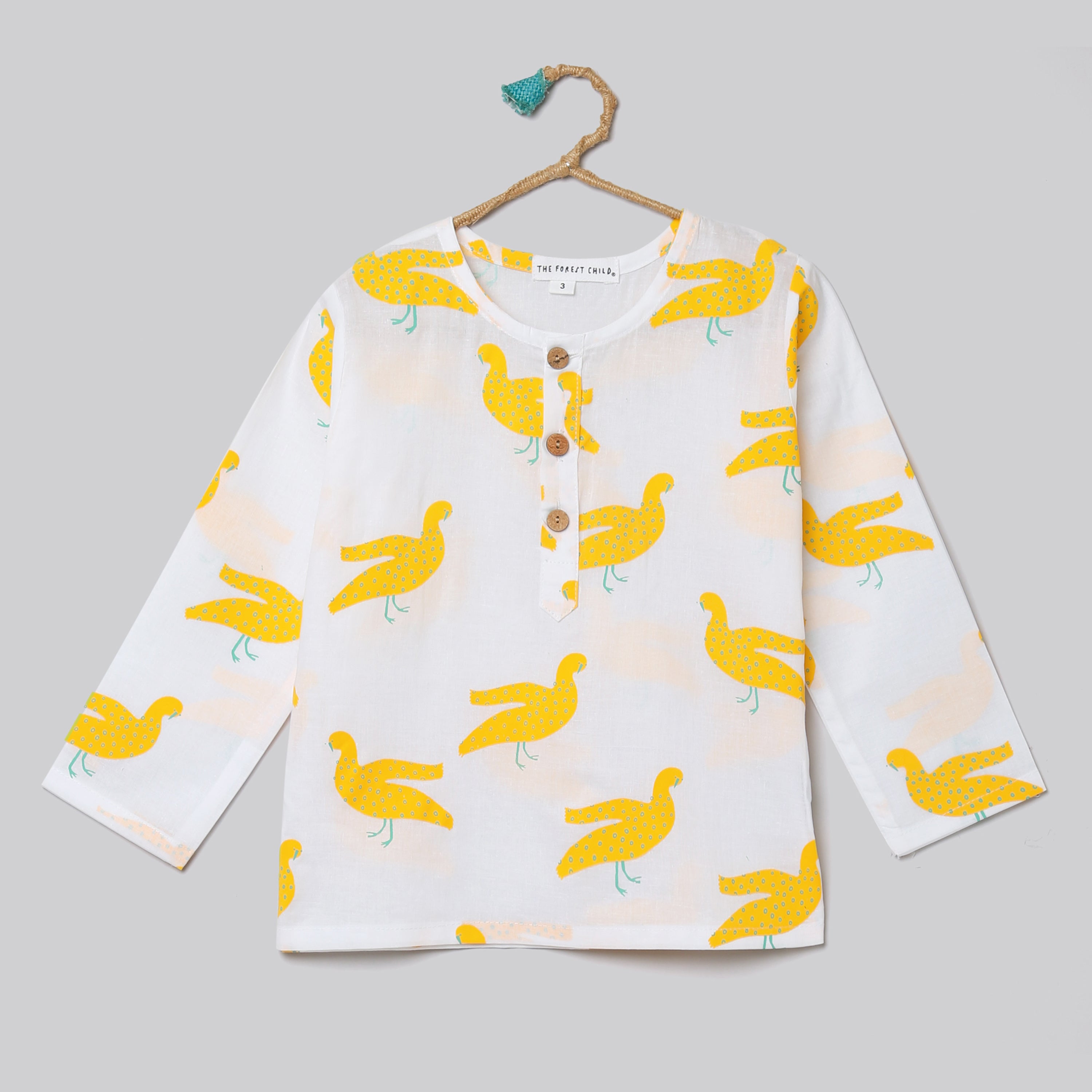 'A Flock of Ducks'  Kurta Pyjama Set