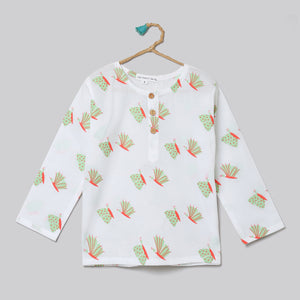 'A Flutter of Butterflies'  Kurta Pyjama Set
