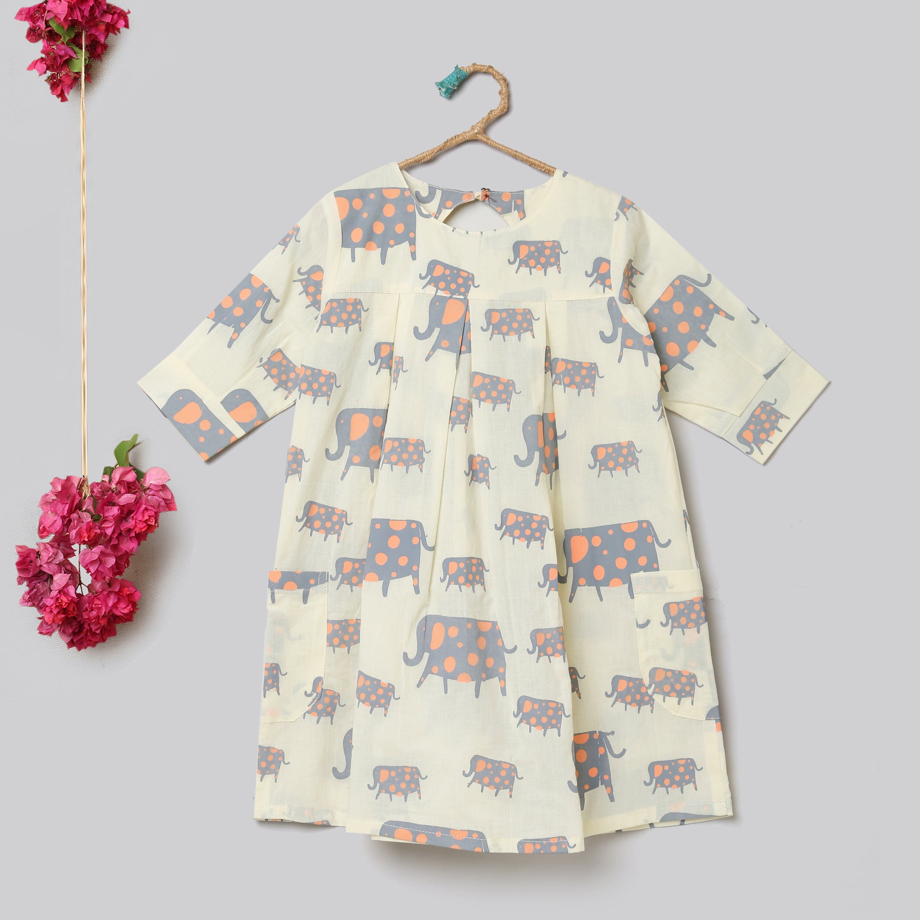 ‘A Parade of Elephants’ Dress with pockets