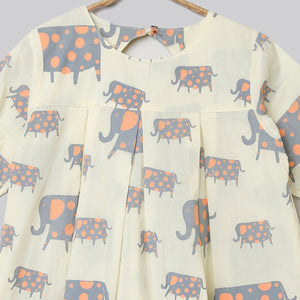 ‘A Parade of Elephants’ Dress with pockets