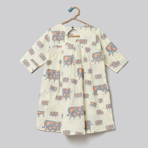 ‘A Parade of Elephants’ Dress with pockets