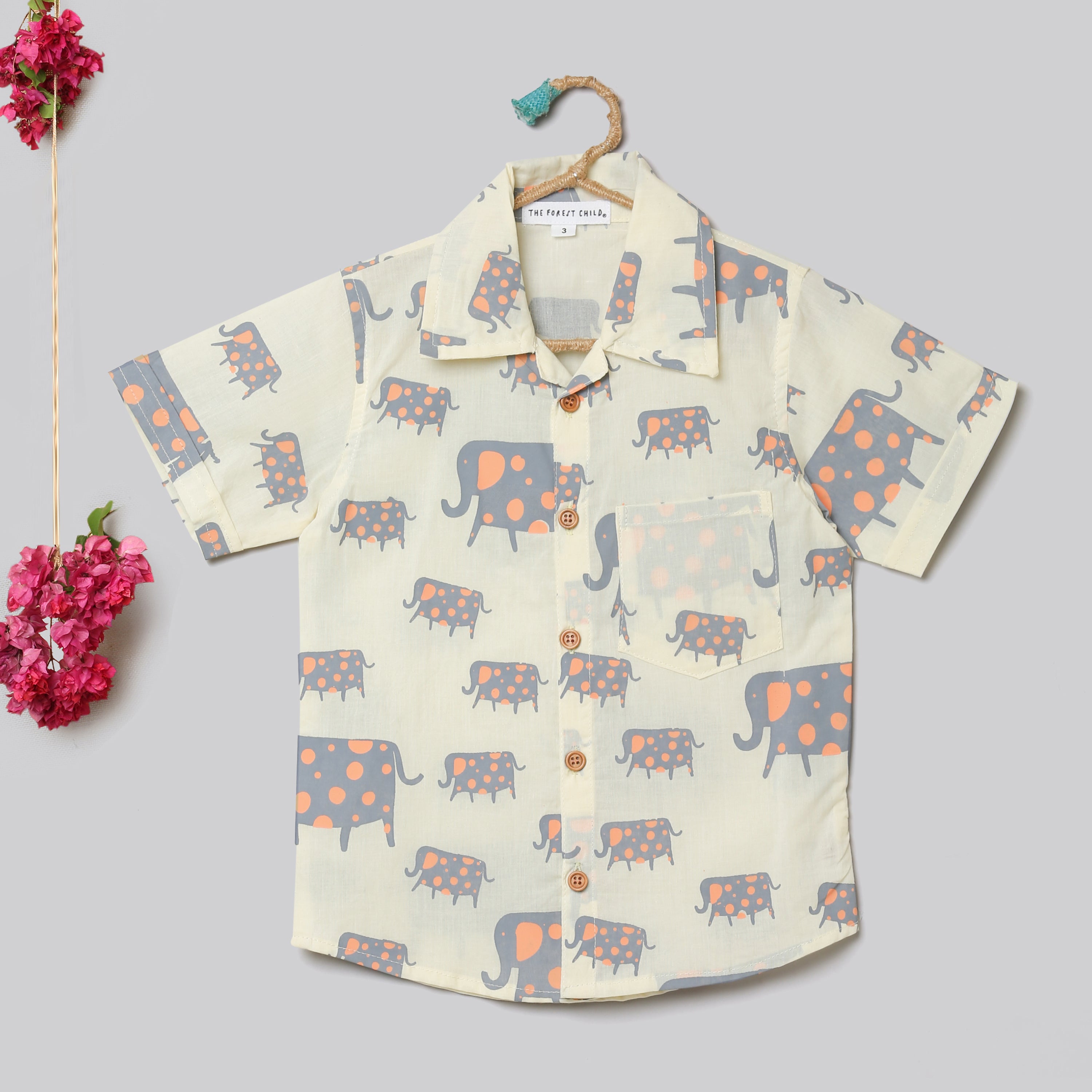 'A parade of Elephants' - Yellow Shirt