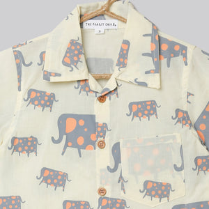 'A parade of Elephants' - Yellow Shirt