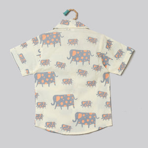 'A parade of Elephants' - Yellow Shirt