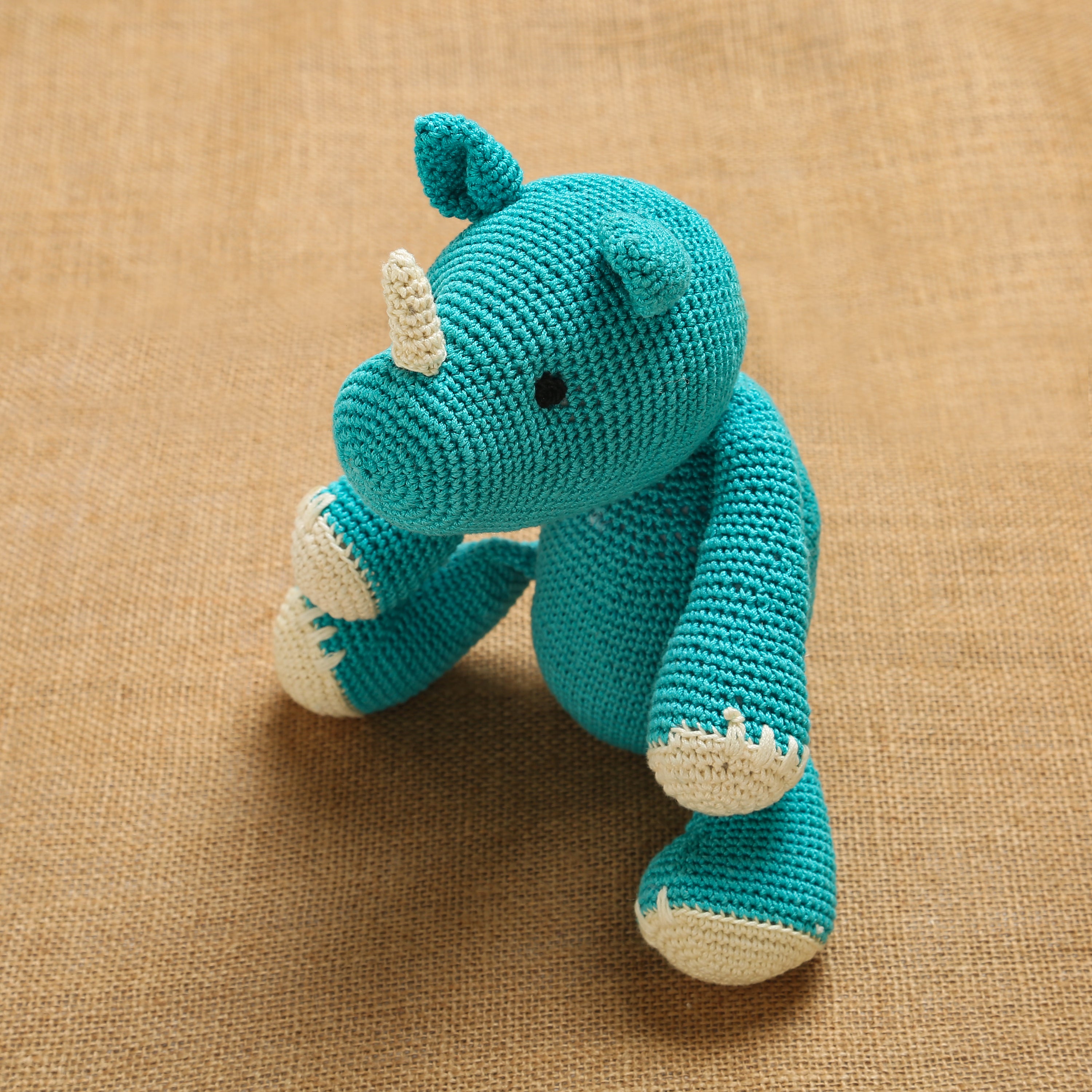 'Ragini -the Rhinoceros' Handcrafted Playmate